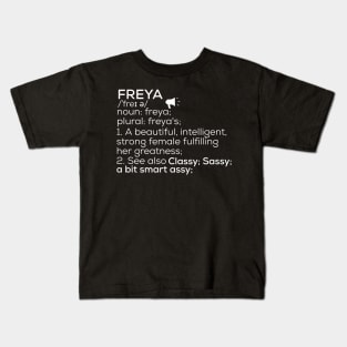 Freya Name Freya Definition Freya Female Name Freya Meaning Kids T-Shirt